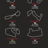 Plakat grand prix circuits 2026 black edition