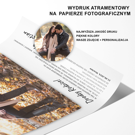 Plakat Podziękowanie dla rodziców ze zdjęciem X