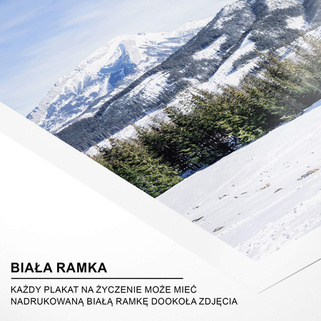 Plakat Widok Na Tatry Zimą