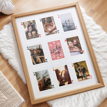 Plakat miłosna talia kart