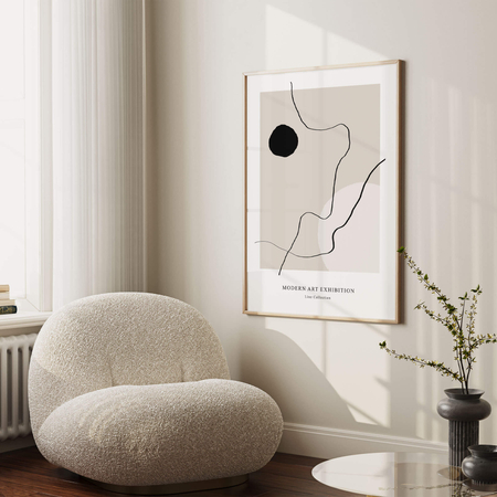 Plakat Modern Line Art No1