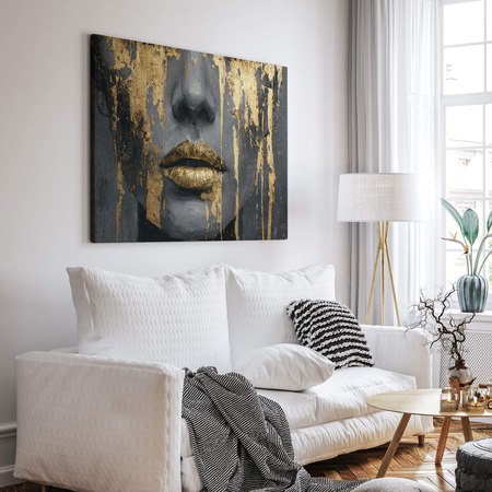 Obraz na płótnie złoto w ciemności