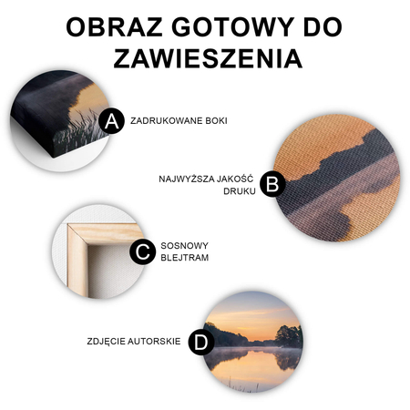 Obraz Wschód Słońca Nad Jeziorem