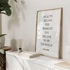 Plakat Beauty Begins