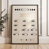 Plakat Fazy Księżyca 2025