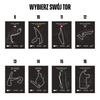 Plakat mapa toru grand prix black edition
