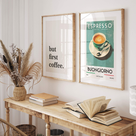 Plakat But First Coffee