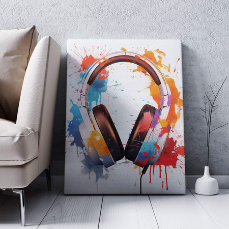 Obraz na płótnie gamingowa eksplozja dźwięku