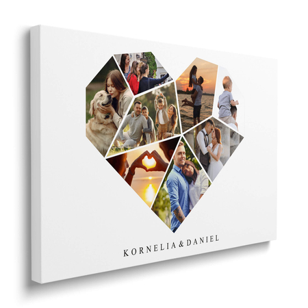 Obraz Na Płótnie Kolaż 8 Zdjęć Serce