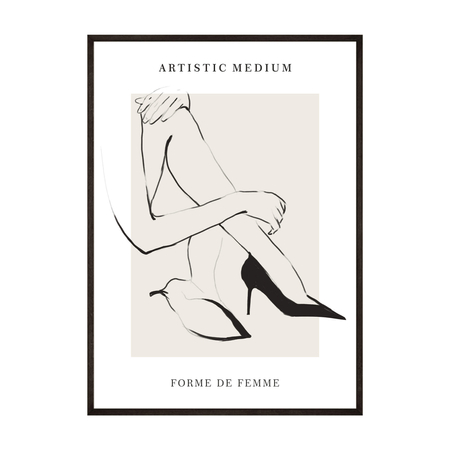 Plakat sztuka kobiecości