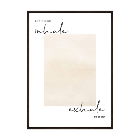 Plakat Joga Inhale Exhale