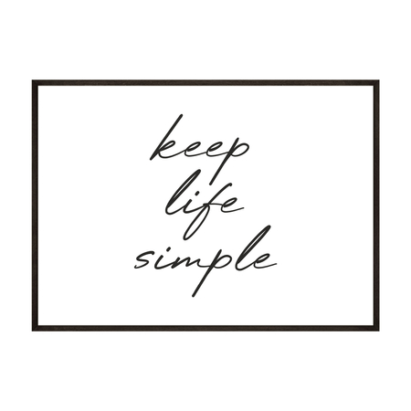 Plakat Keep Life Simple