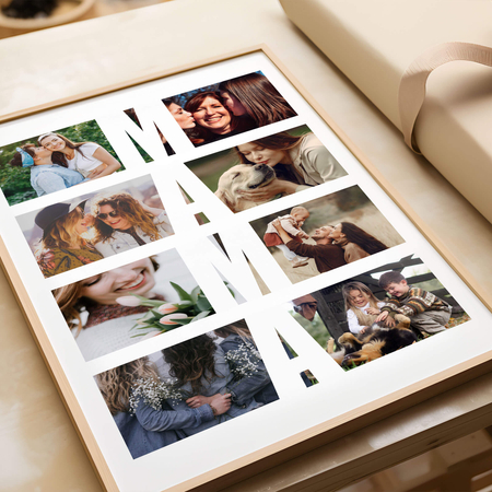 Plakat personalizowany dla mamy kolaż zdjęć