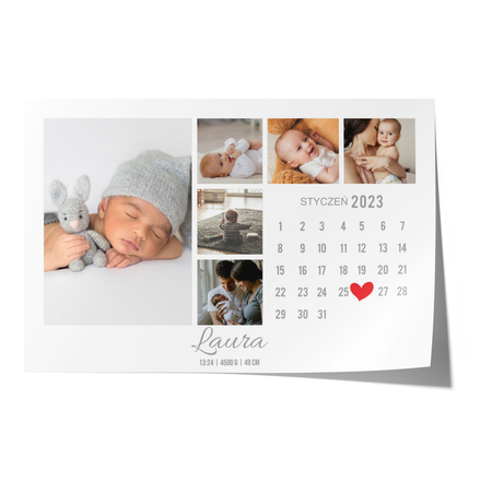 Metryczka Urodzinowa Kolaż 6 Zdjęć