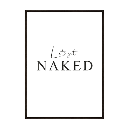 Plakat Lets get Naked