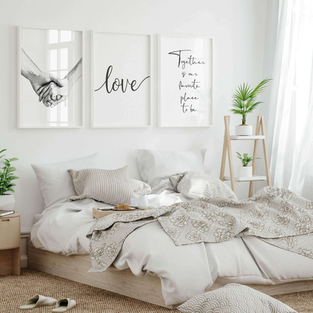 Zestaw plakatów miłość bez słów