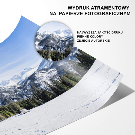 Plakat Widok Na Tatry Zimą