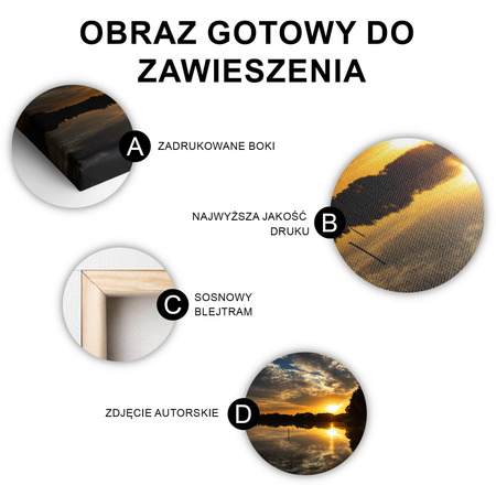 Obraz Zachód Słońca Nad Jeziorem