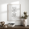 Plakat Beauty Begins