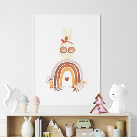 Plakat Boho Króliczek