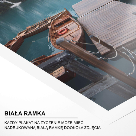 Plakat Łódki Przy Pomoście