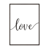 Plakat Z Napisem Love