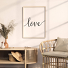 Plakat Z Napisem Love