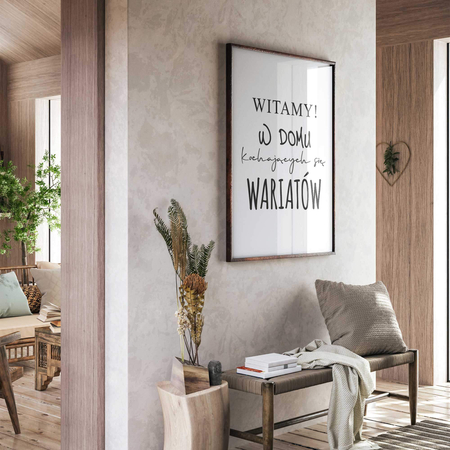 Plakat Z Napisem Witamy W Domu