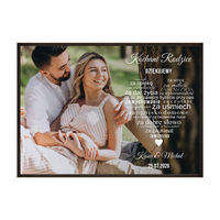 Plakat Podziękowanie dla rodziców ze zdjęciem VIII