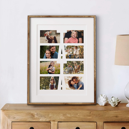 Plakat personalizowany dla taty kolaż zdjęć