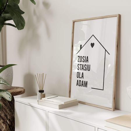Plakat Rodzina Imiona
