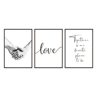 Zestaw plakatów miłość bez słów