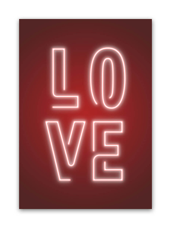 Plakat Neonowe Love