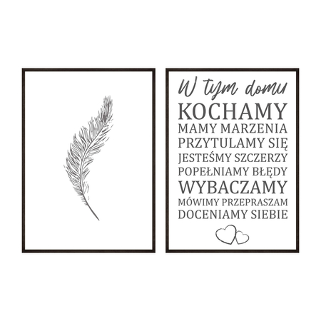 Zestaw Plakatów W Tym Domu