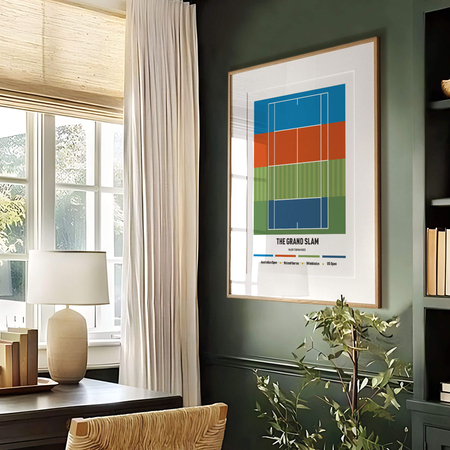 Plakat tenisowy Wielki Szlem