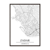 Plakat Mapa Zadaru