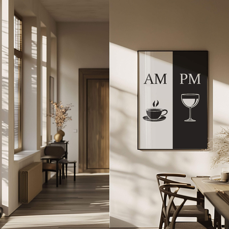 Plakat Poranek vs Wieczór