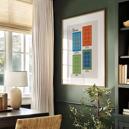 Plakat tenisowy the grand slam