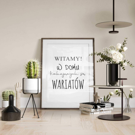 Plakat Z Napisem Witamy W Domu