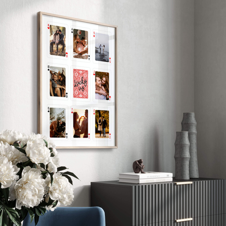 Plakat miłosna talia kart