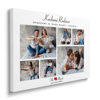 Obraz Podziękowanie Dla Rodziców Kolaż 6 Zdjęć