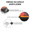 Obraz na szkle akrylowym góry i zachód słońca