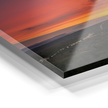 Obraz na szkle akrylowym góry i zachód słońca