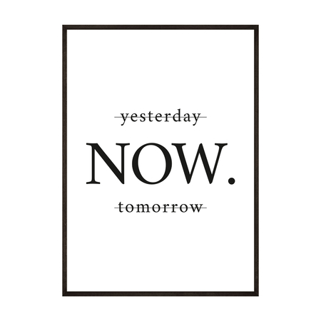 Plakat Yesterday Now Tomorrow
