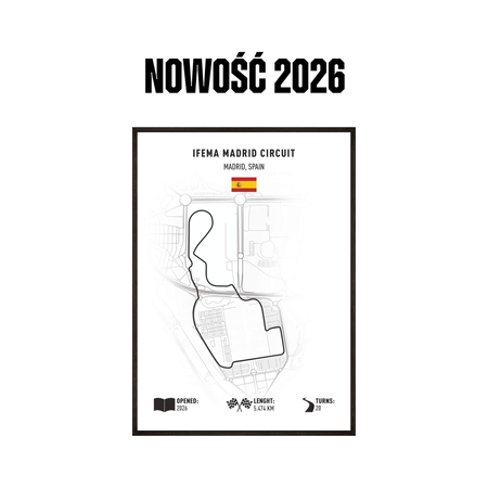 Zestaw plakatów tory grand prix