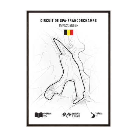 Plakat mapa toru grand prix