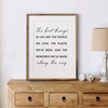 Plakat The Best Things In Life