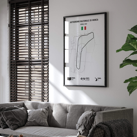 Plakat mapa toru grand prix