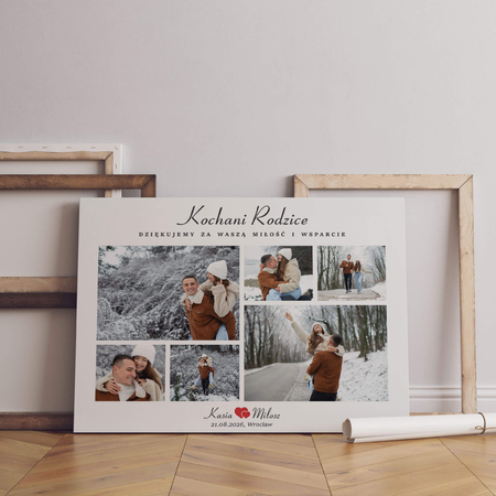 Obraz Podziękowanie Dla Rodziców Kolaż 6 Zdjęć