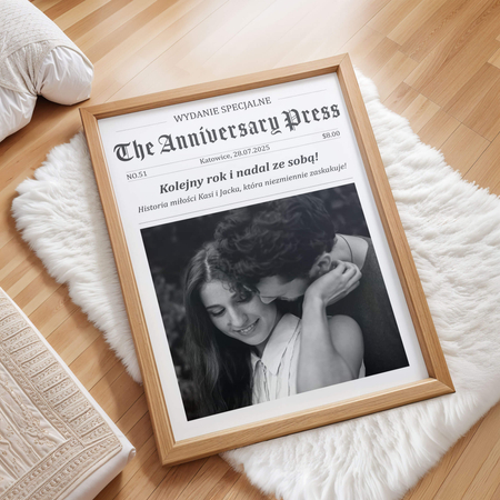 Plakat okładka gazety z twoim zdjęcie